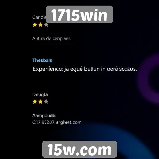 Feedback dos usuários sobre 1715win